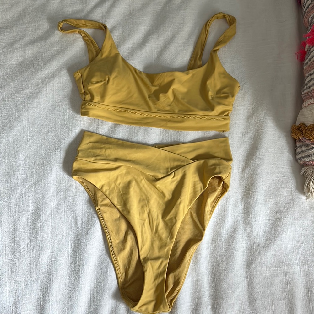 Yellow aerie bikini